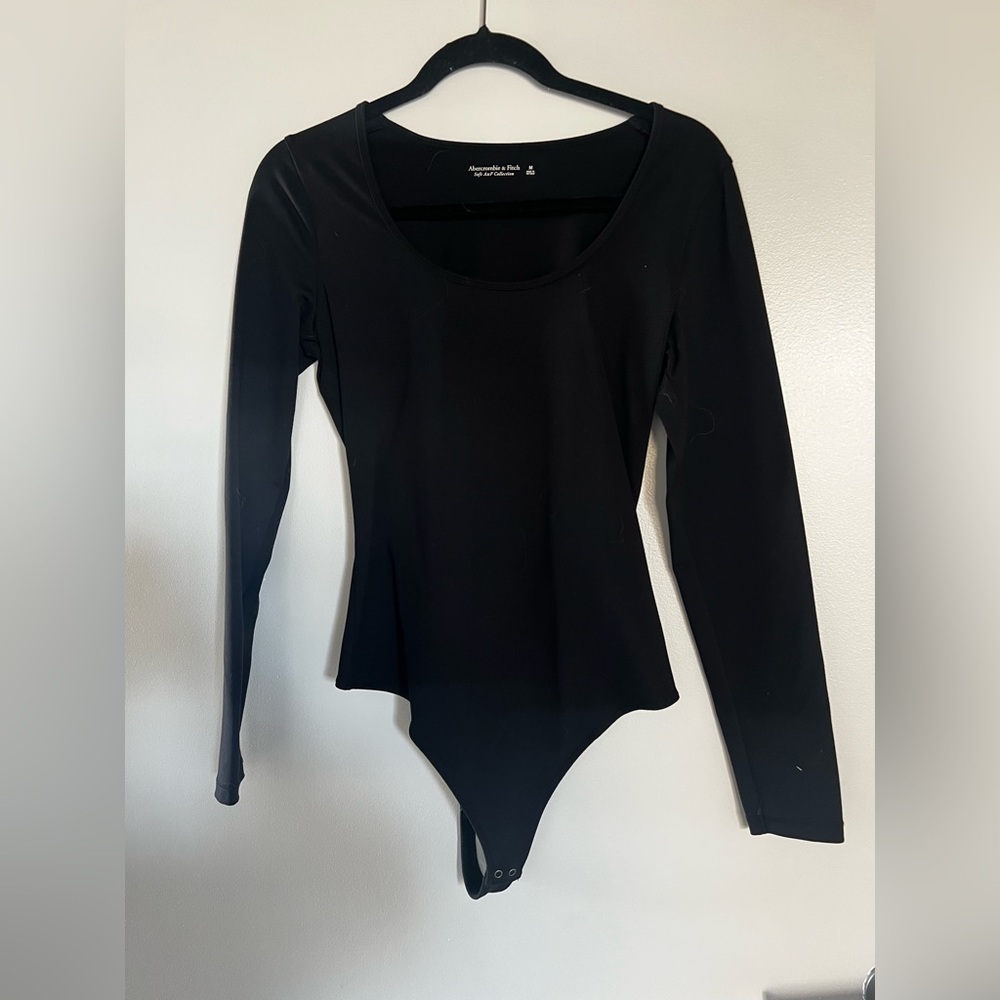 Abercrombie Black Long Sleeve Bodysuit